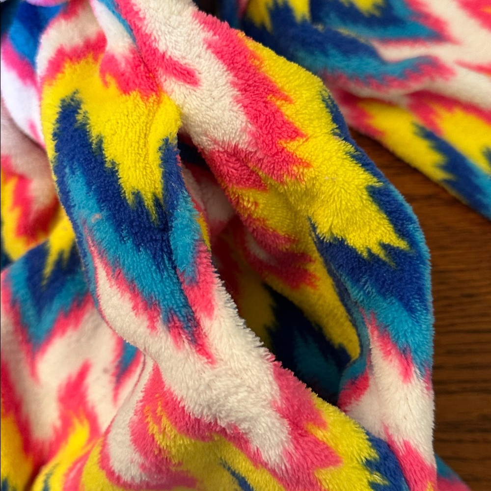 Women’s Body candy, Colorful Zigzag Patterned Robe size XL - Picture 6 of 7